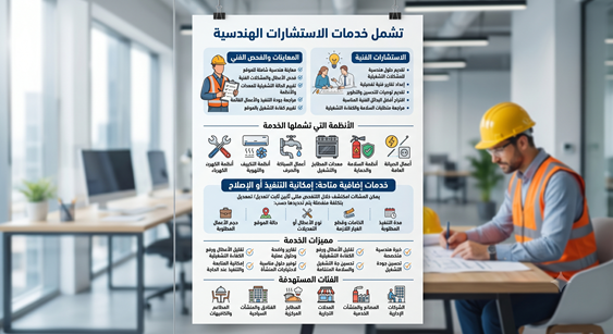 خدمات الاستشارات الهندسية للمطاعم والمنشآت التجارية والغذائية Engineering Consultancy Services for Restaurants and Commercial & Food Establishments